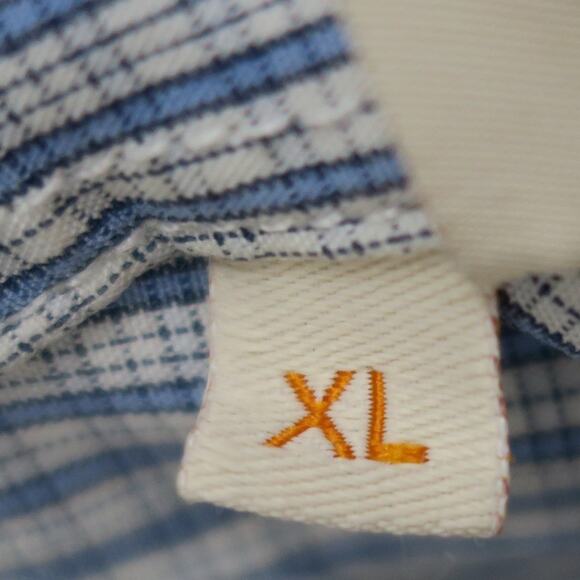 Hugo Boss Plaid Hidden Placket Shirt Men's XL Blue Cotton Button-Up Smart Casual - Picture 7 of 13